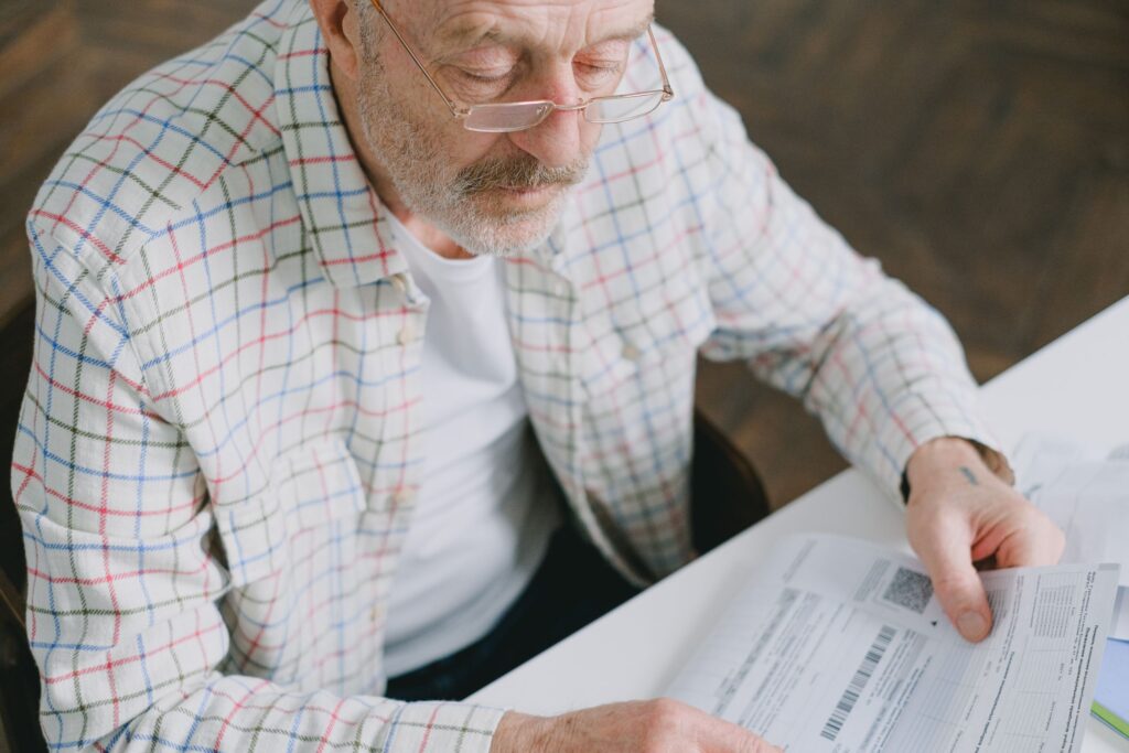 Man reviewing Medicaid appeal form